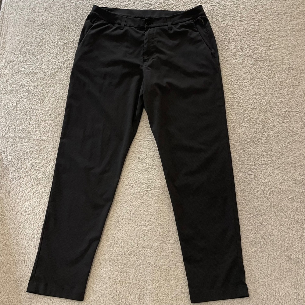 Lululemon ABC WovenAir Slim Fit Pant Mens 34x29.5 Black Performance LM5AY0S